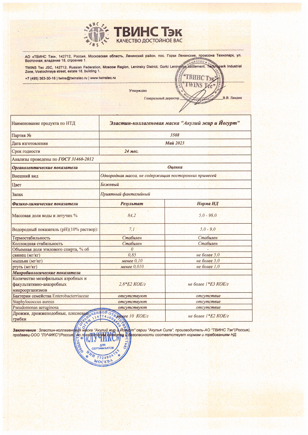 Паспорт №052023